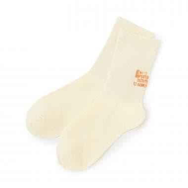 後置Logo 中筒襪