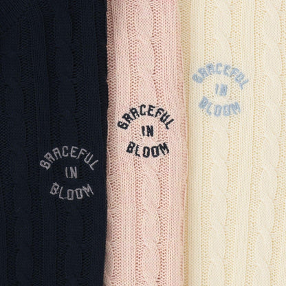 可水洗 麻花長袖 針織 POLO針織衫