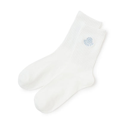 花卉刺繡 中筒 襪子