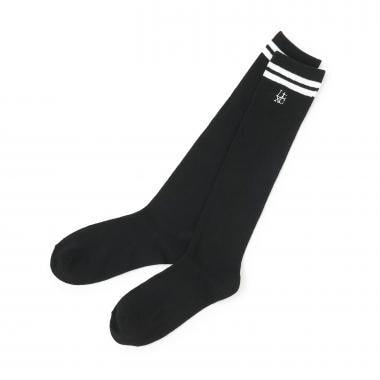 條紋羅紋高筒襪