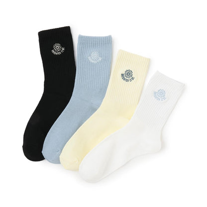 花卉刺繡 中筒 襪子