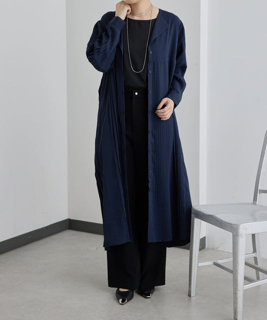 正式場合 V領褶皺 連衣裙 SUM1 STYLE款