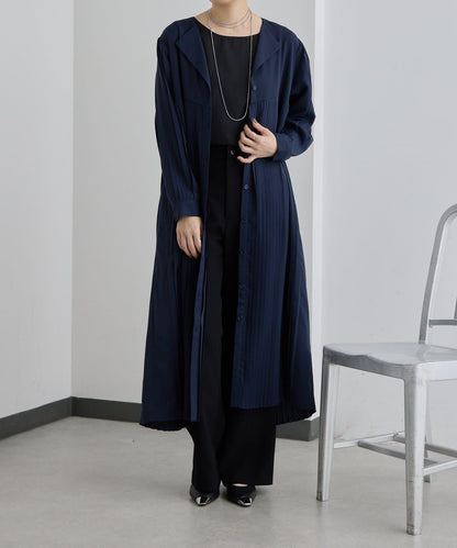 正式場合 V領褶皺 連衣裙 SUM1 STYLE款