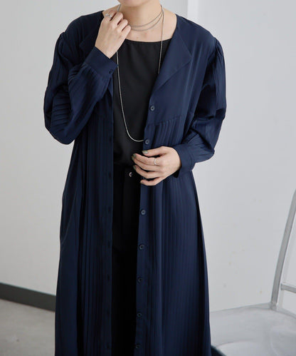 正式場合 V領褶皺 連衣裙 SUM1 STYLE款