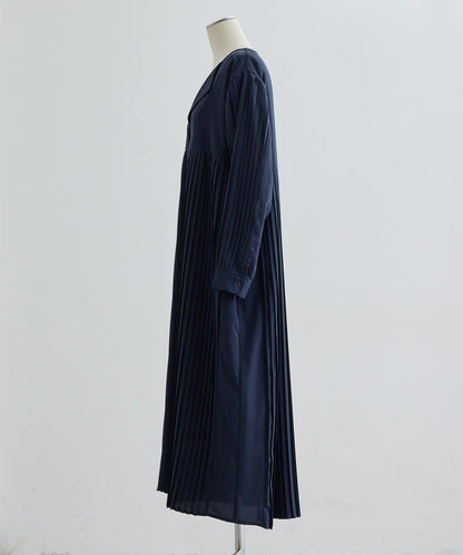 正式場合 V領褶皺 連衣裙 SUM1 STYLE款