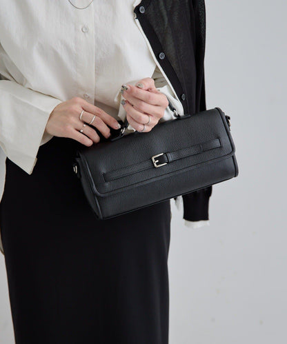 真皮輕量440g 腰帶翻蓋 單肩包