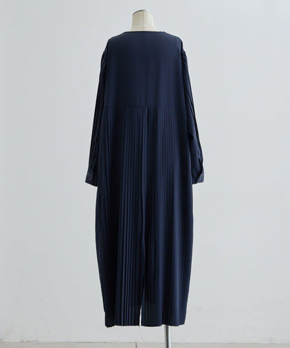 正式場合 V領褶皺 連衣裙 SUM1 STYLE款