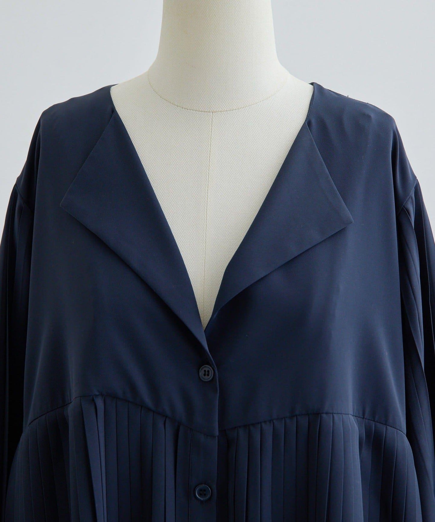 正式場合 V領褶皺 連衣裙 SUM1 STYLE款