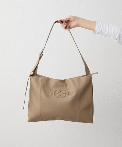 《本革》 壓紋設計 單肩包 L款