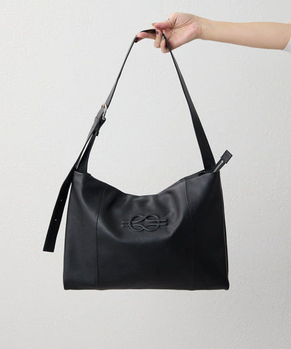 《本革》 壓紋設計 單肩包 L款