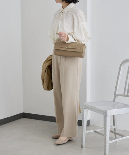 真皮輕量440g 腰帶翻蓋 單肩包