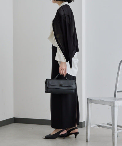 真皮輕量440g 腰帶翻蓋 單肩包