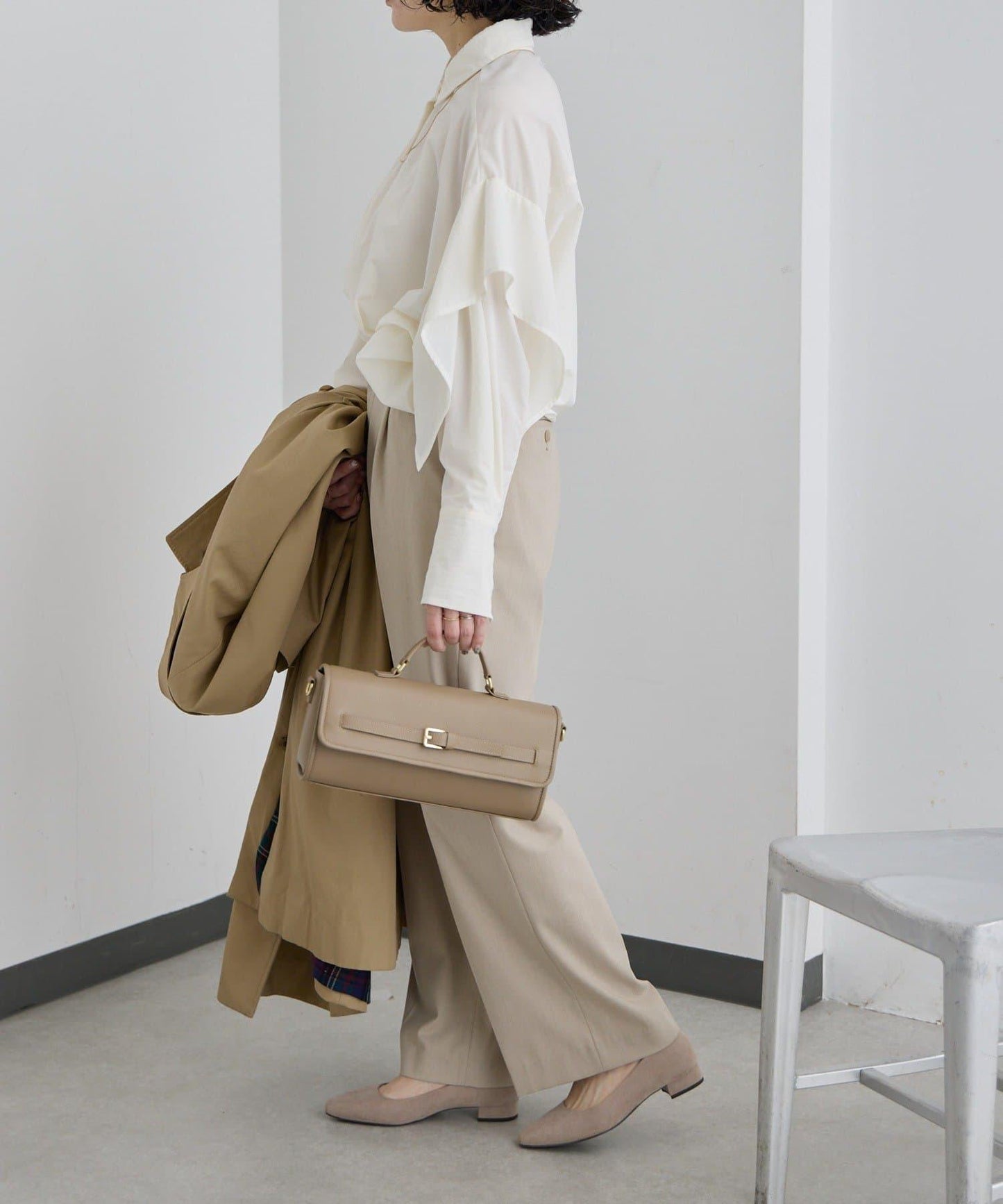 真皮輕量440g 腰帶翻蓋 單肩包