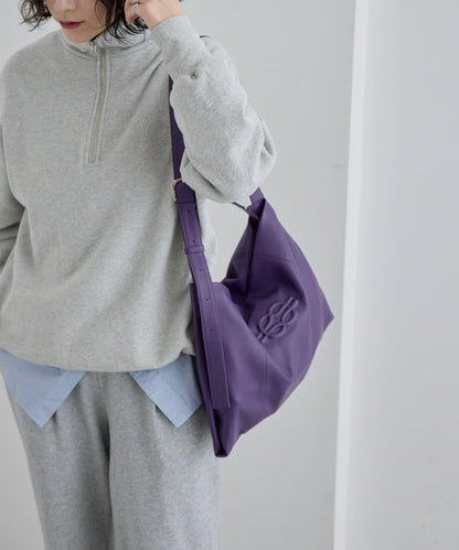 《本革》 壓紋設計 單肩包 L款