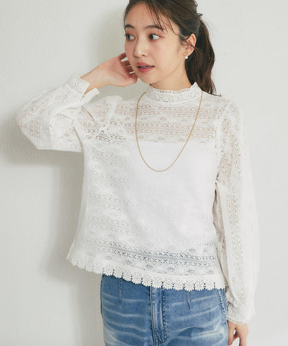 蕾絲女襯衫