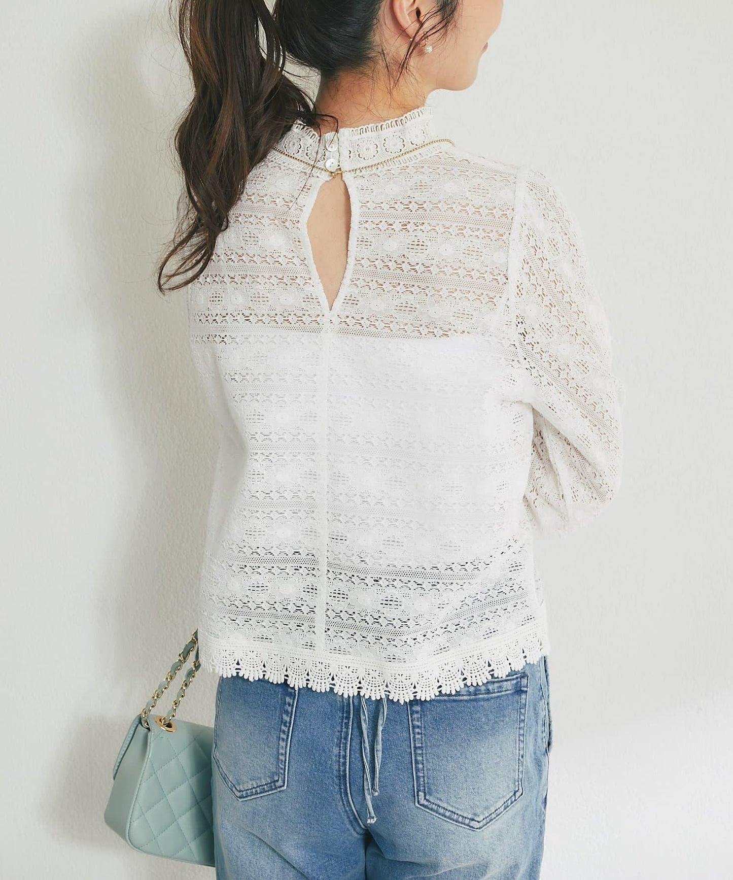 蕾絲女襯衫