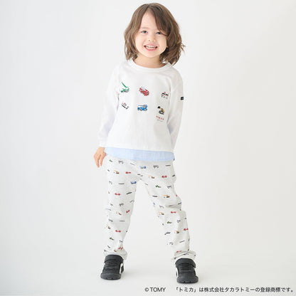 TOMICA・ANIA 襯衫下襬設計 長袖T恤