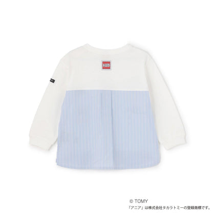 TOMICA・ANIA 襯衫下襬設計 長袖T恤