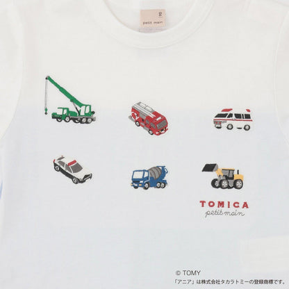 TOMICA・ANIA 襯衫下襬設計 長袖T恤