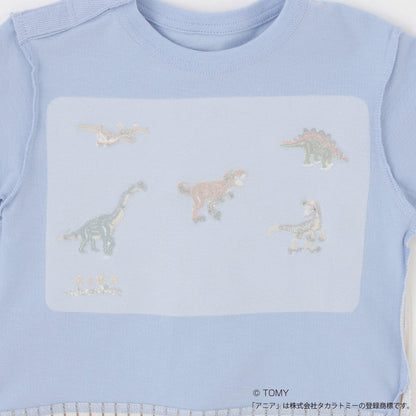 TOMICA・ANIA 襯衫下襬設計 長袖T恤