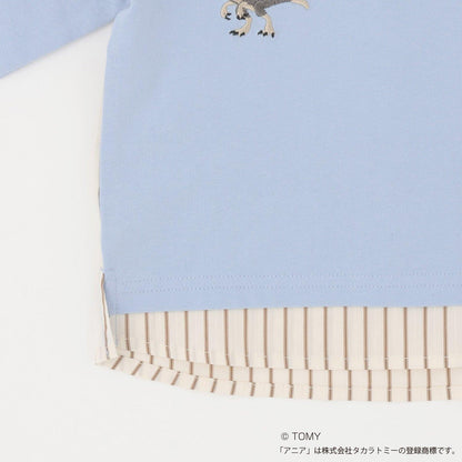 TOMICA・ANIA 襯衫下襬設計 長袖T恤