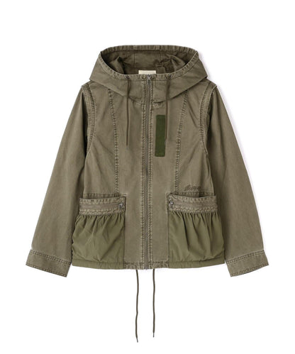 《WOMAN》 MILITARY ZIP POCKET DETACHABLE JACKET 夾克