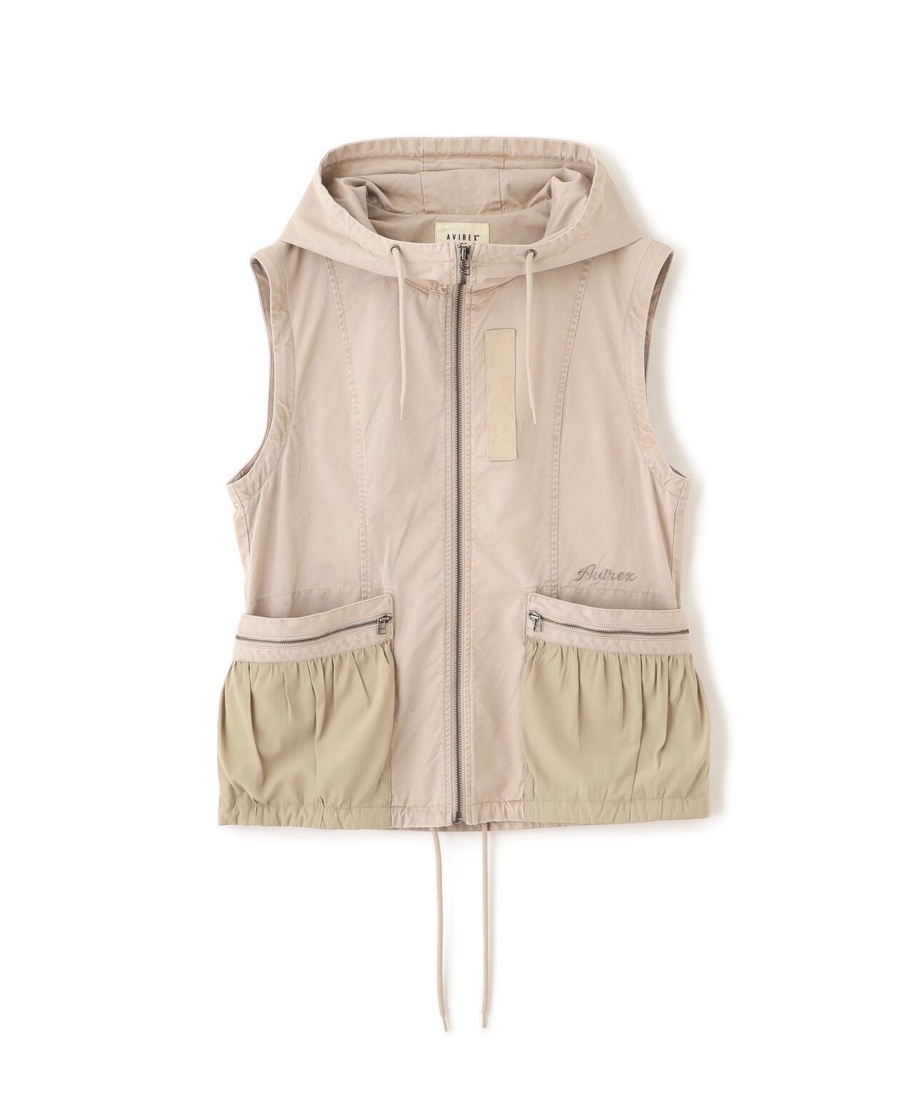 《WOMAN》 MILITARY ZIP POCKET DETACHABLE JACKET 夾克