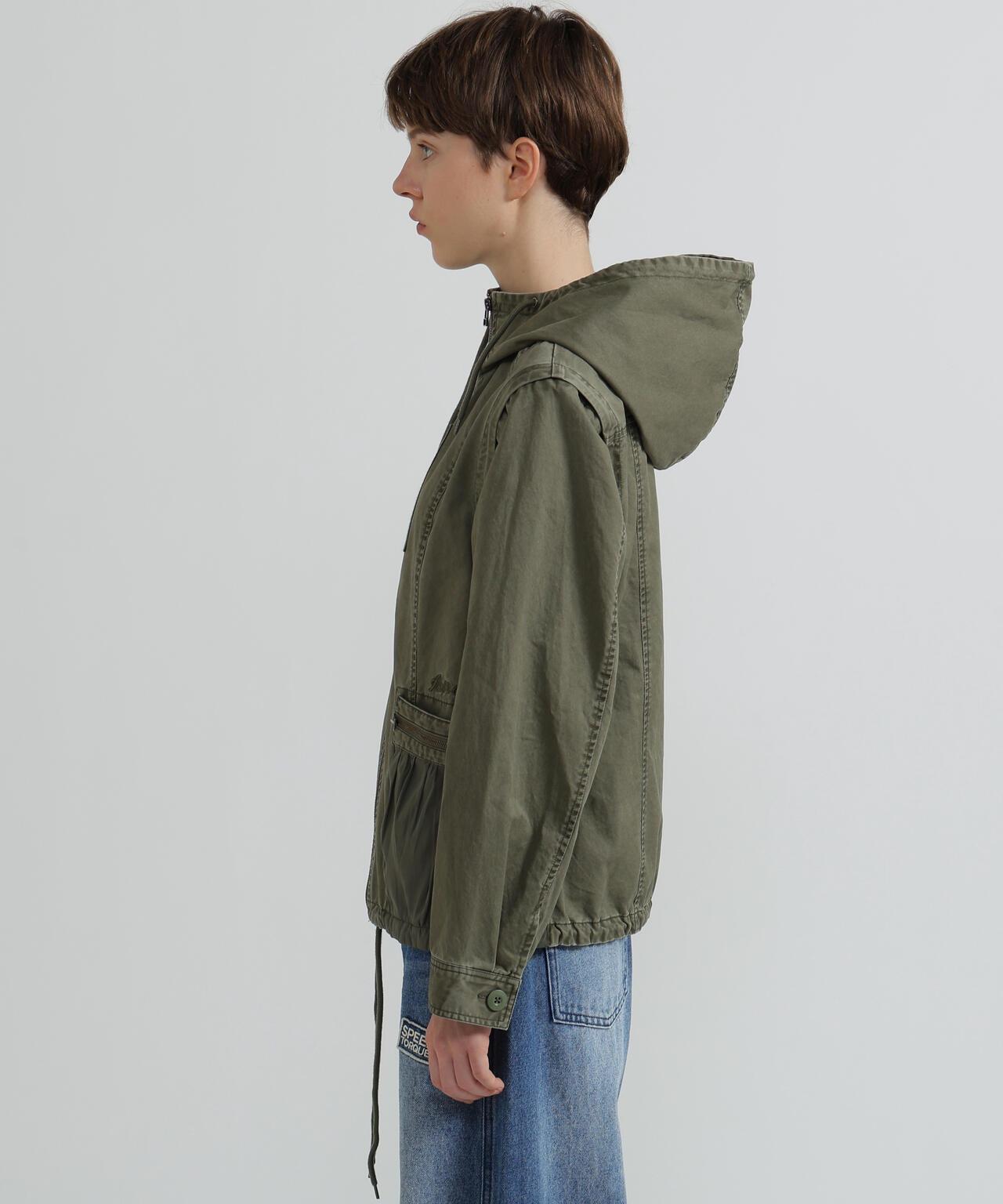 《WOMAN》 MILITARY ZIP POCKET DETACHABLE JACKET 夾克