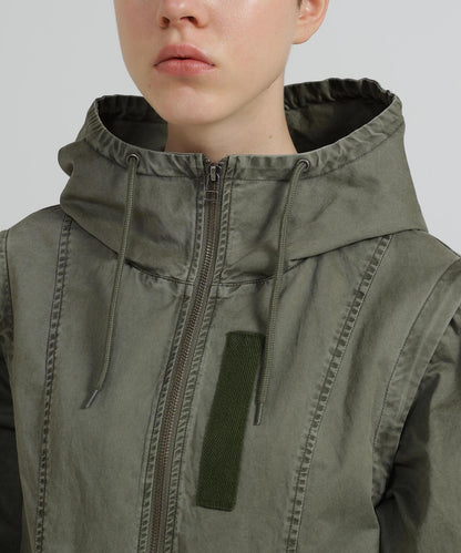 《WOMAN》 MILITARY ZIP POCKET DETACHABLE JACKET 夾克