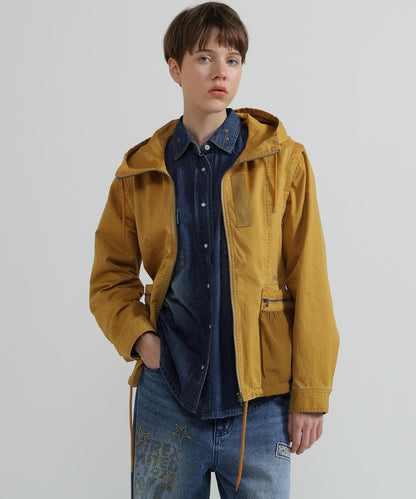 《WOMAN》 MILITARY ZIP POCKET DETACHABLE JACKET 夾克