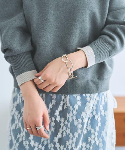 FRIPIER 蕾絲拼接針織上衣