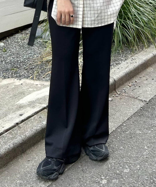 FRIPIER 緞面針織 喇叭造型 褲子