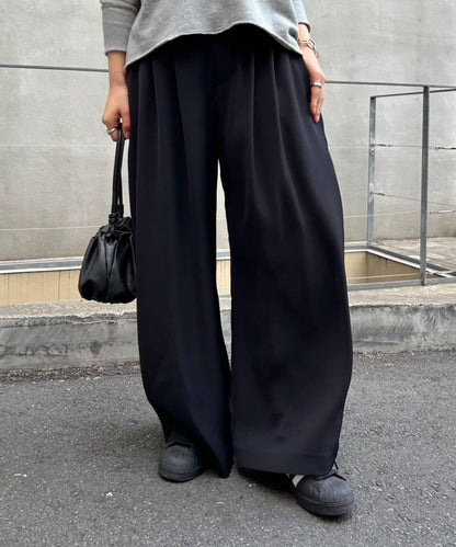 《FRIPIER》 闊腿褶襉褲子