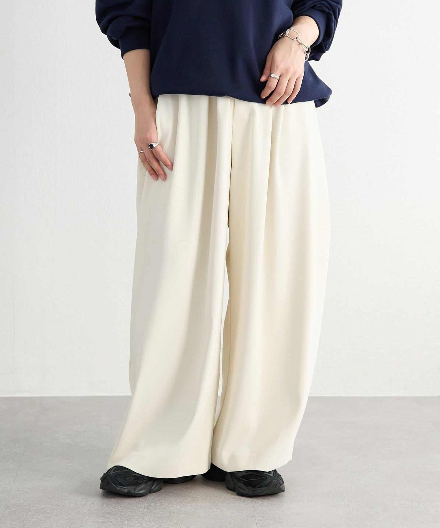 《FRIPIER》 闊腿褶襉褲子