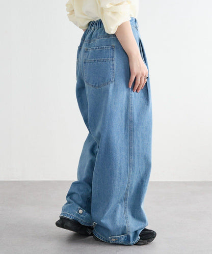 《FRIPIER》 抽褶口袋設計 牛仔褲