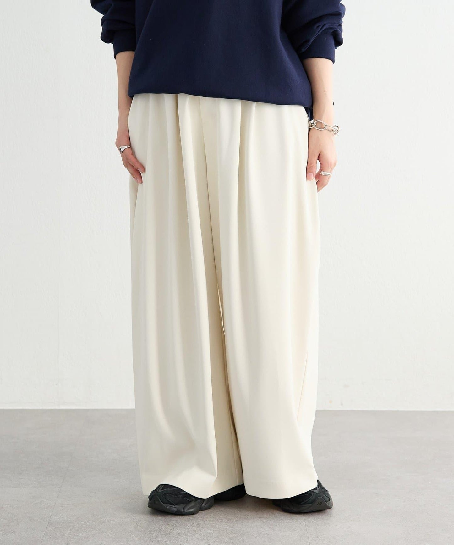 《FRIPIER》 闊腿褶襉褲子