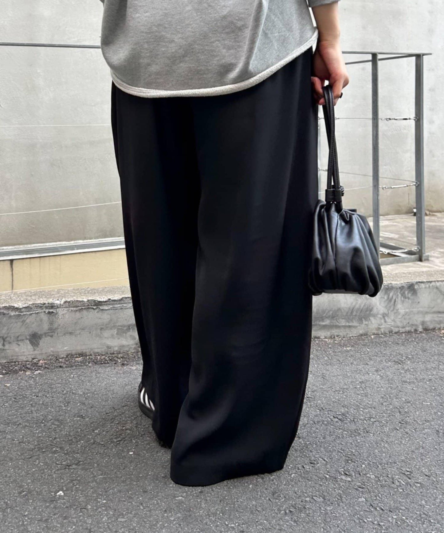 《FRIPIER》 闊腿褶襉褲子