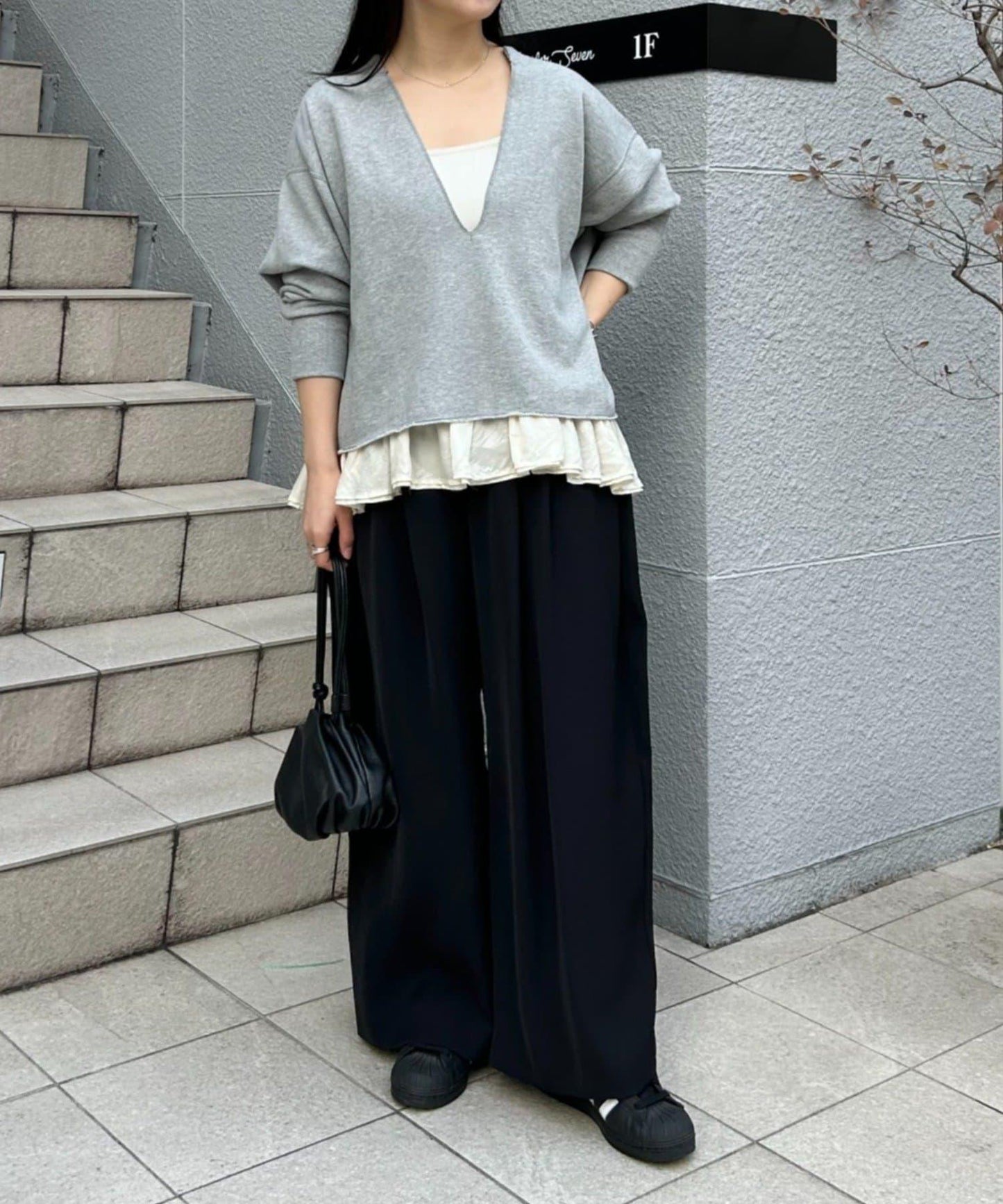 《FRIPIER》 闊腿褶襉褲子