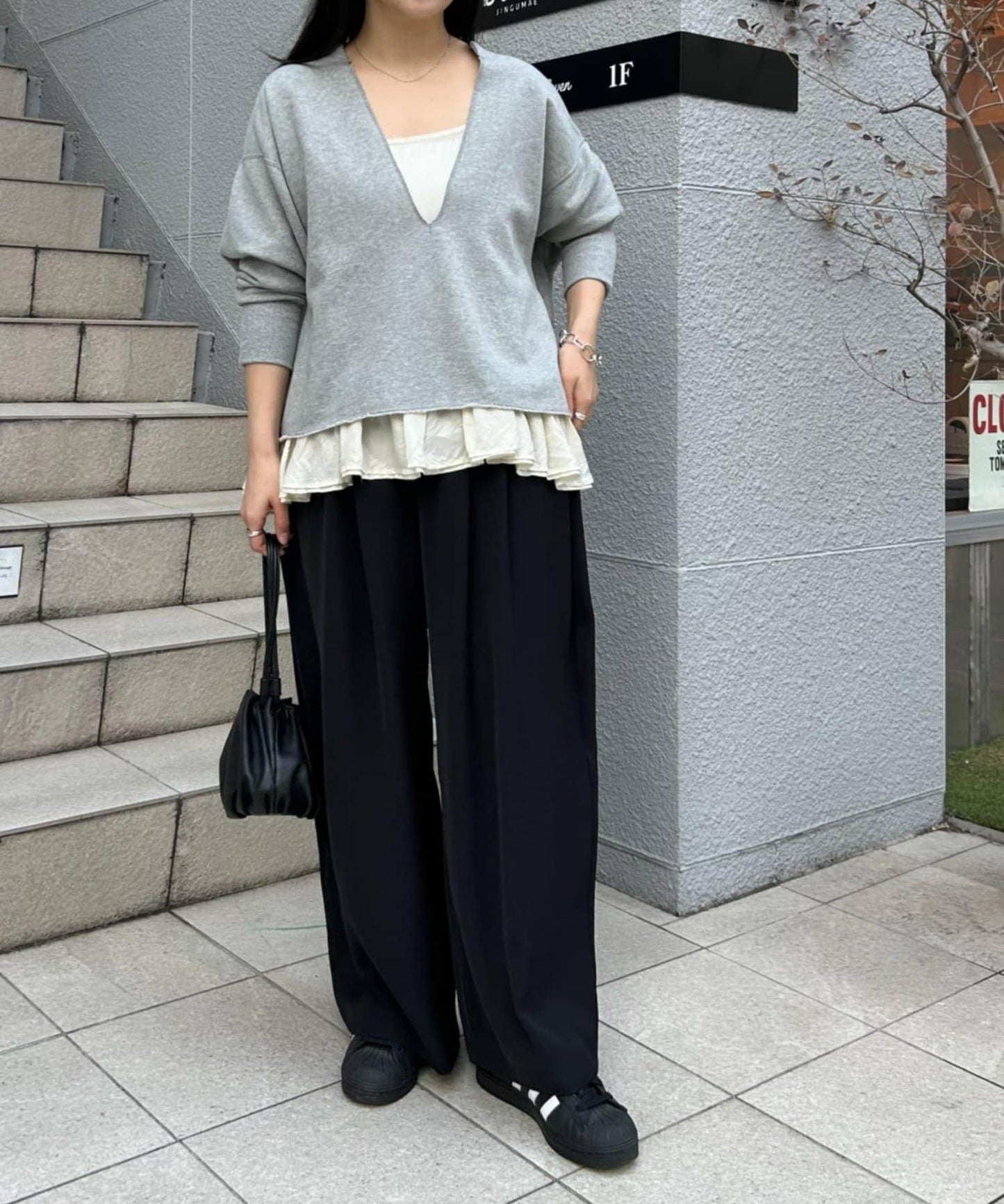 《FRIPIER》 闊腿褶襉褲子