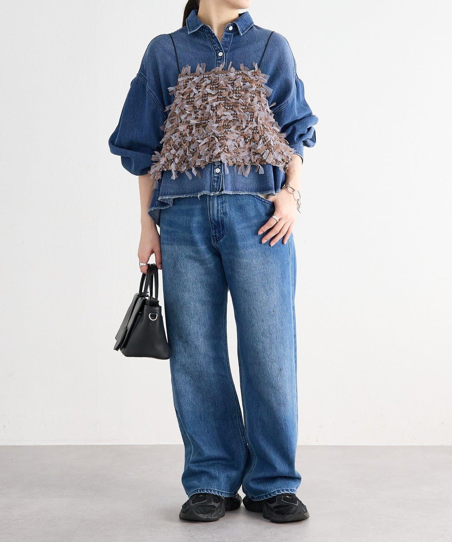 《FRIPIER》 毛邊牛仔襯衫