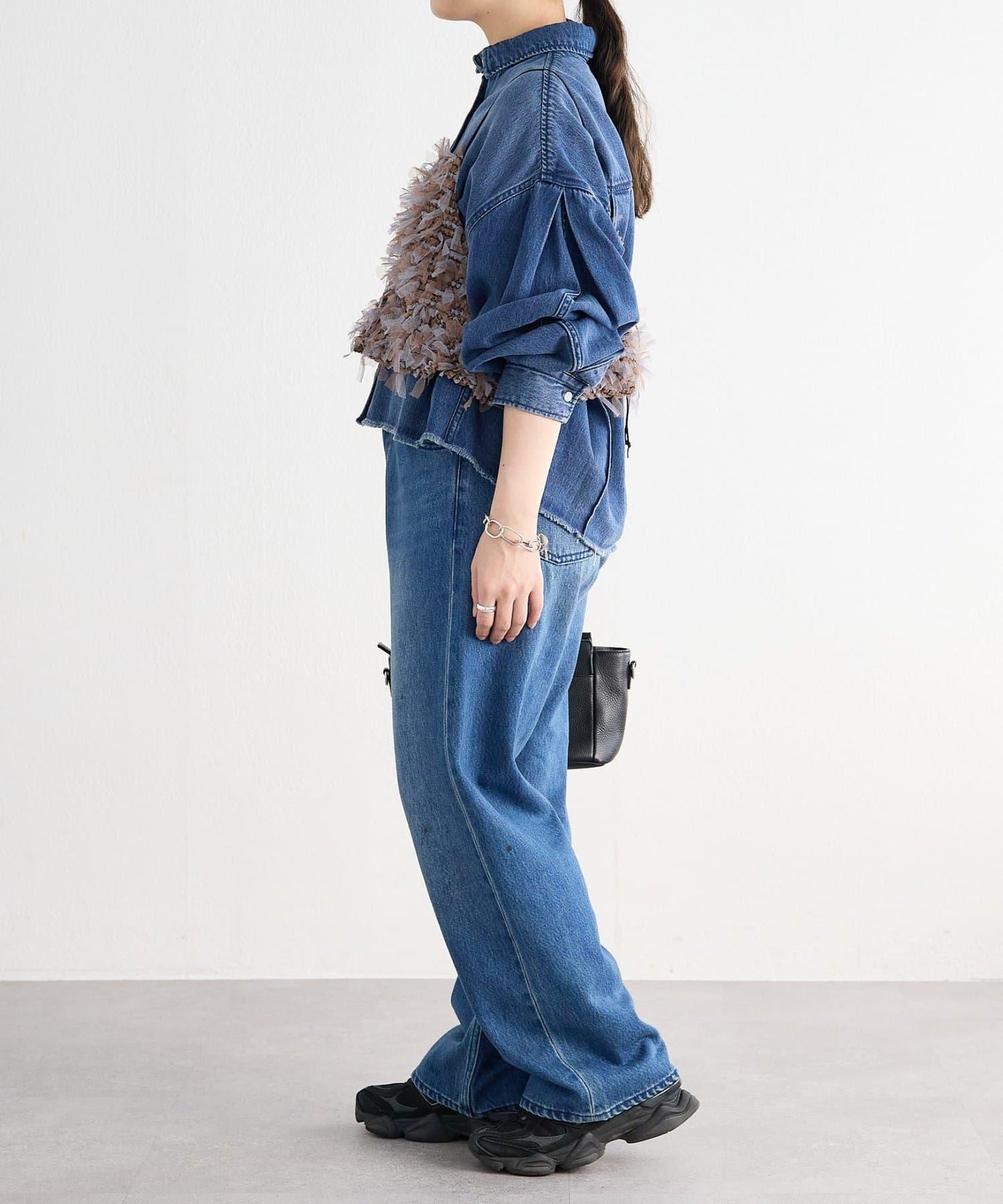 《FRIPIER》 毛邊牛仔襯衫