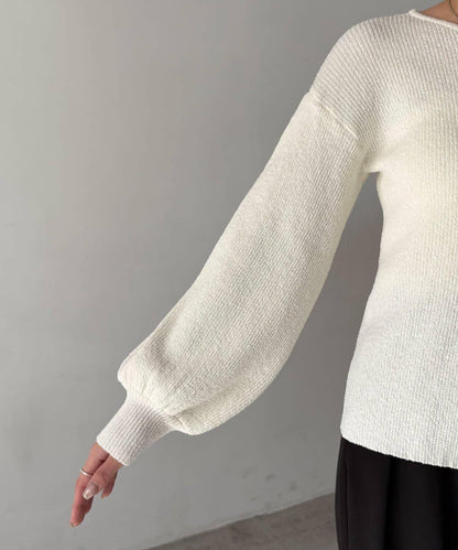 CAPRICIEUX LE'MAGE 粗紗拉鍊蓬鬆針織開衫