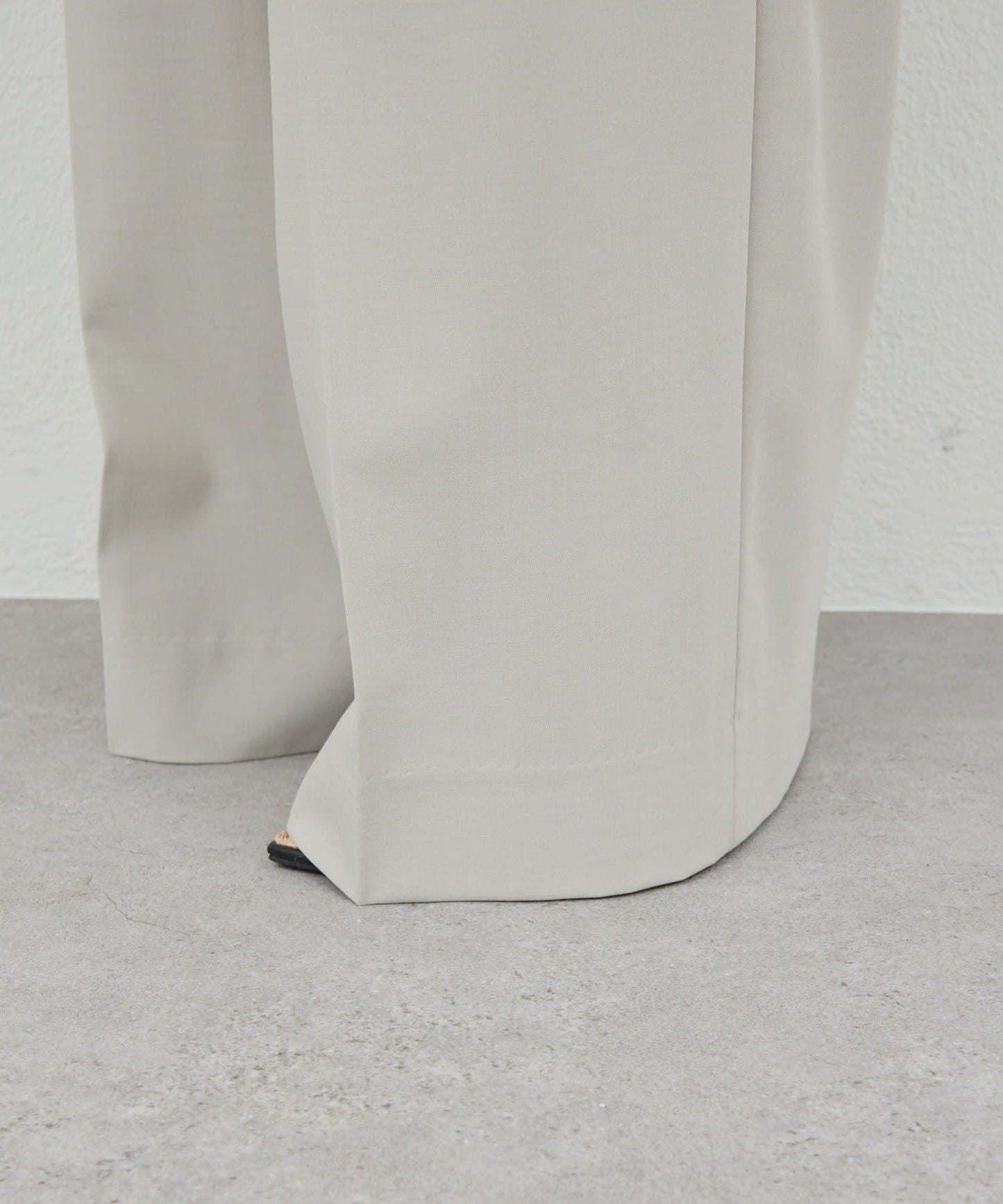 可手洗 梳毛褶襉 闊腿褲