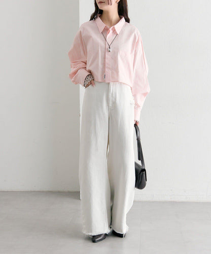 寬版短款襯衫