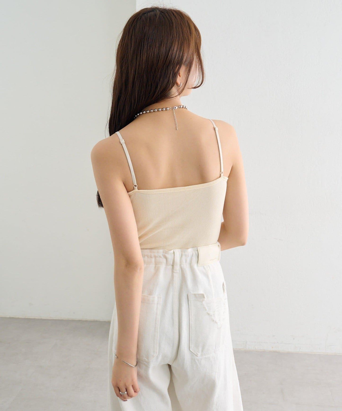 帶胸墊 V字蕾絲 吊帶背心