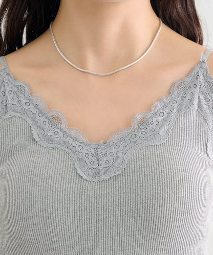 帶胸墊 V字蕾絲 吊帶背心