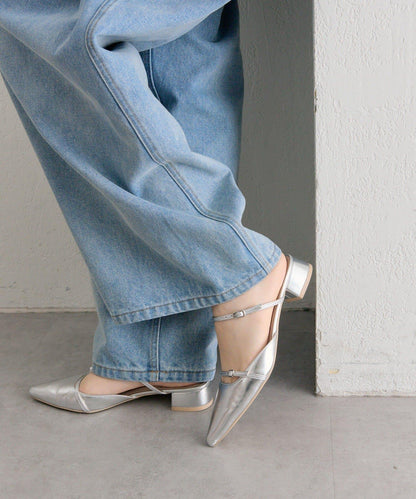 尖頭綁帶高跟鞋