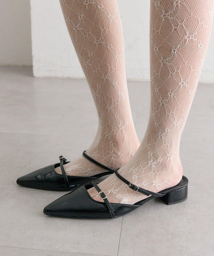 尖頭綁帶高跟鞋