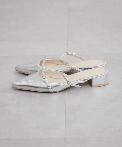 尖頭綁帶高跟鞋