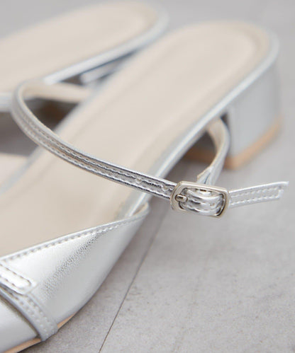 尖頭綁帶高跟鞋